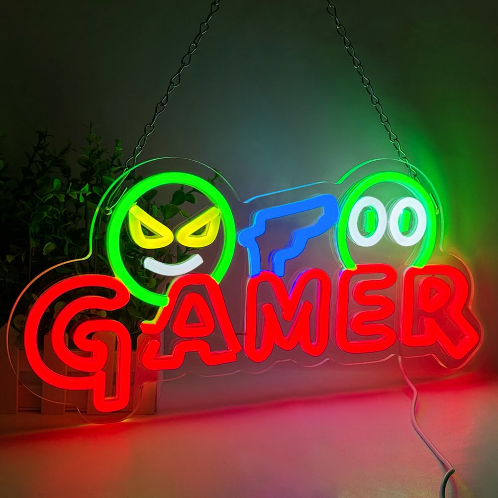 Party Games For Christmas - لافتة نيون LED للألعاب قابلة للتخصيص،